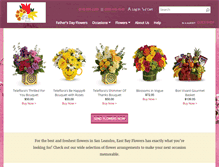 Tablet Screenshot of eastbayflowers.com